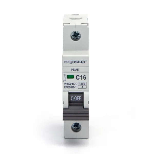 Interruttore magnetotermico 1P 16A C  grigio