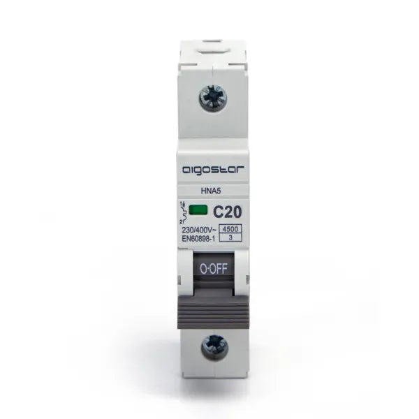 Interruttore magnetotermico 1P 20A C  grigio