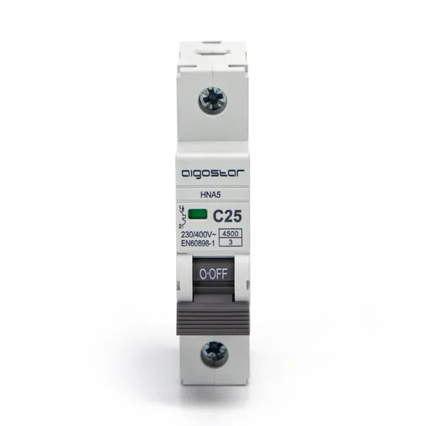 Interruttore magnetotermico 1P 25A C  grigio