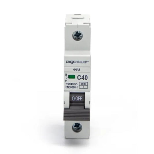 Interruttore magnetotermico 1P 40A C  grigio