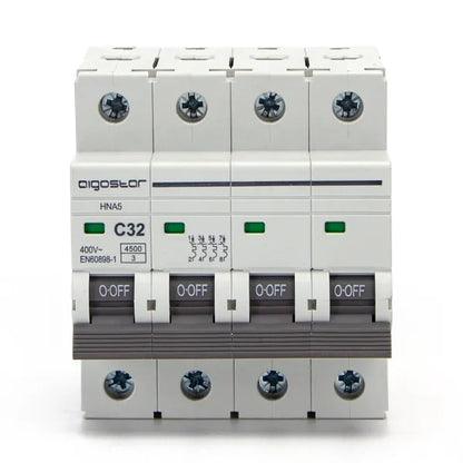 Interruttore magnetotermico 4P 32A C  grigio