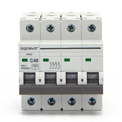Interruttore magnetotermico 4P 40A C  grigio