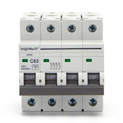 Interruttore magnetotermico 4P 63A C  grigio