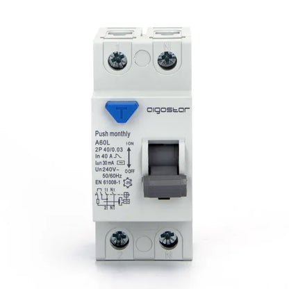 Interruttore differenziale salvavita 2P 40A 30mA AC  grigio