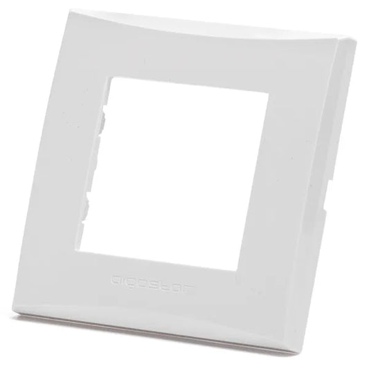 Placca 2 moduli 502 Bianco compatibile Vimar Plana