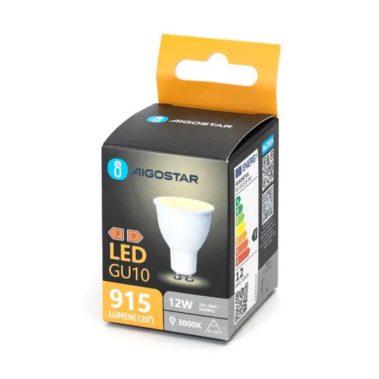 Faretto LED GU10 12W 3000K Bianco caldo