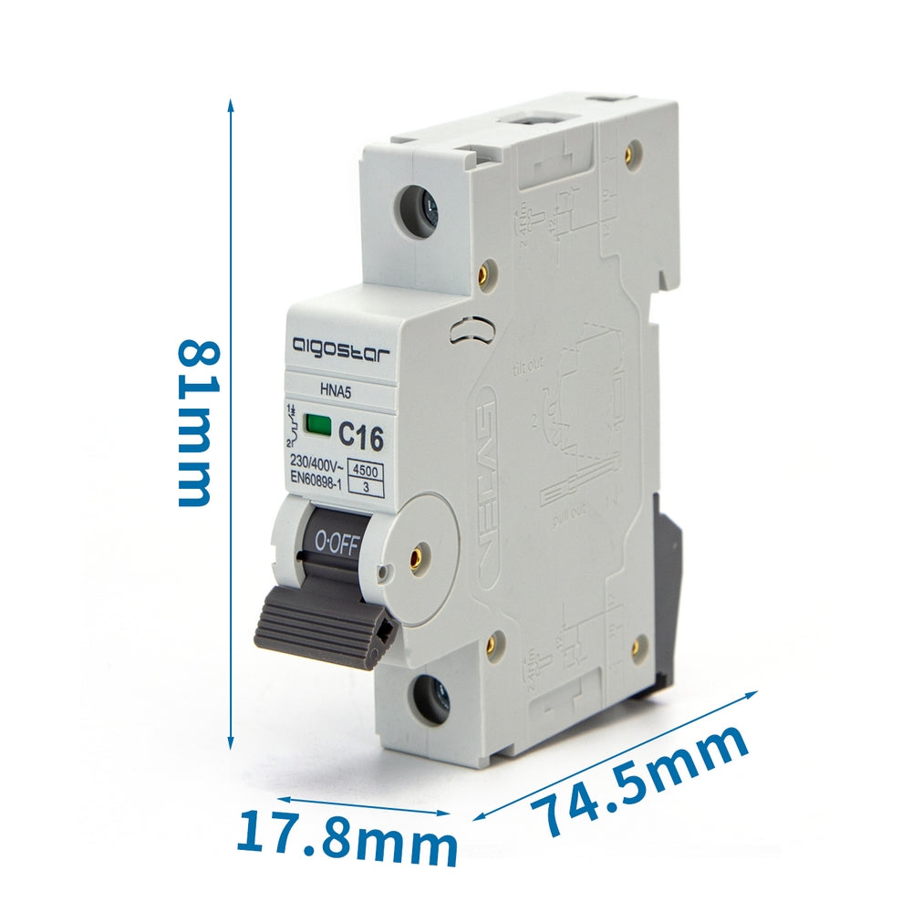 Interruttore magnetotermico 1P 16A