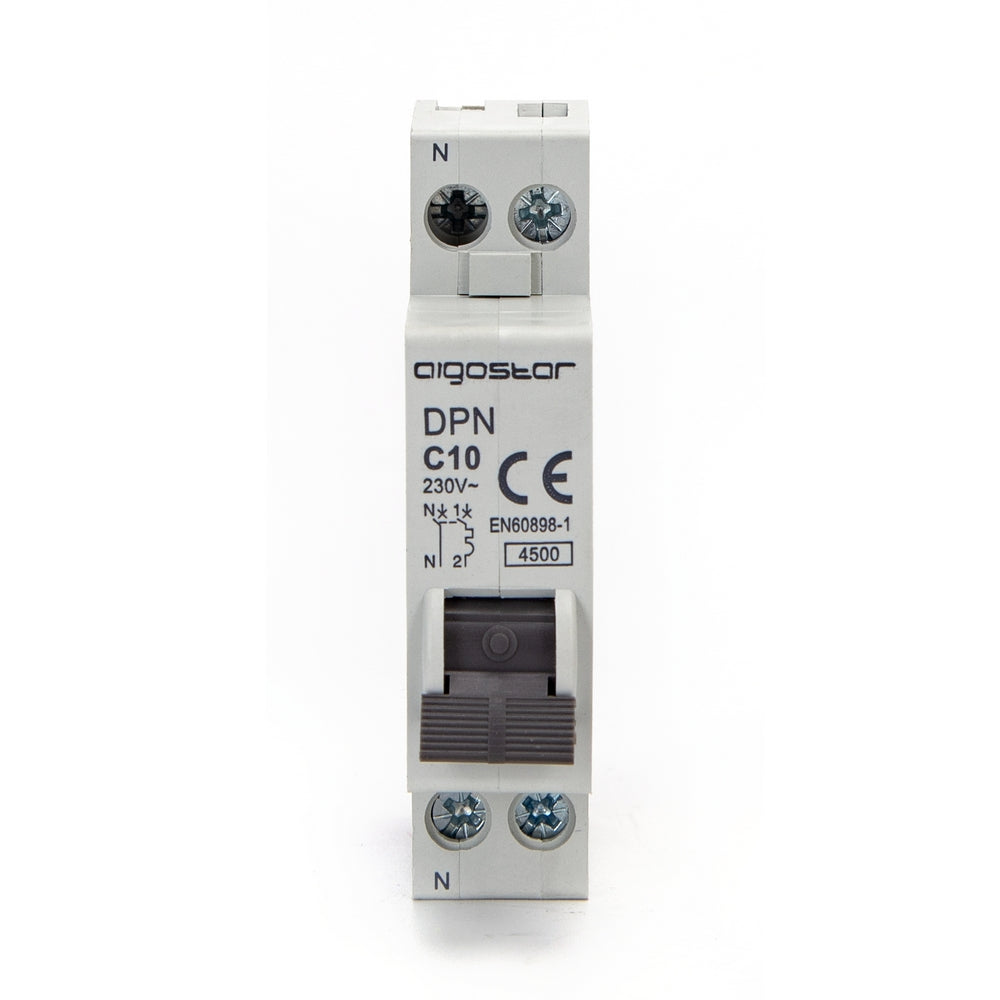 Interruttore magnetotermico 1P+N 10A