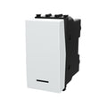 Interruttore unipolare 16AX bianco compatibile con Vimar Plana