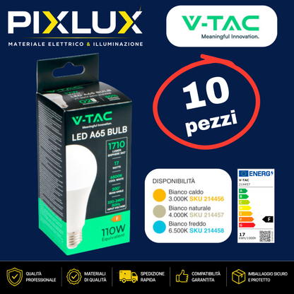 Kit lampadine 10 pezzi 17W