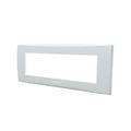 Placca 6 moduli bianco compatibile con Vimar Plana