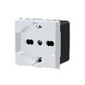 Presa Schuko bianco 10/16A 2P compatibile Vimar Plana