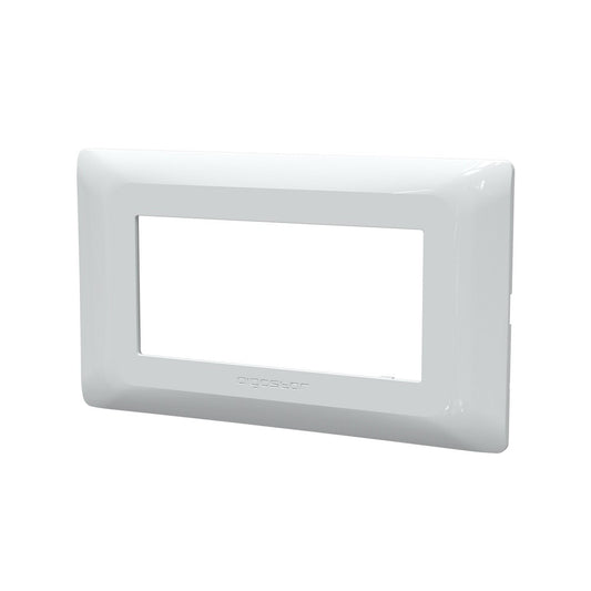 Placca 4 posti compatibile Bticino Matix Bianco