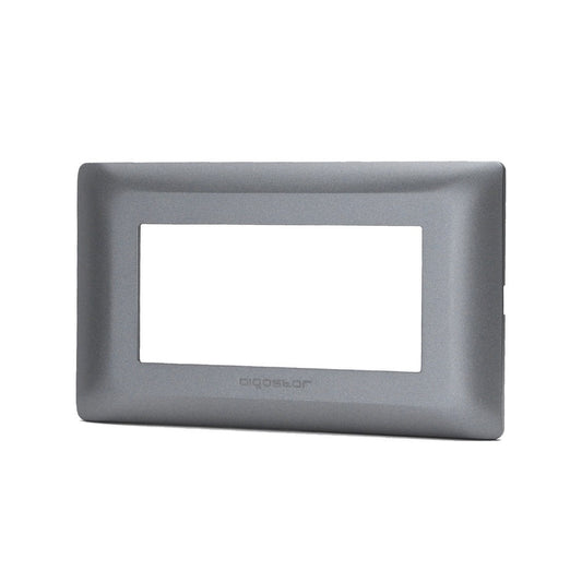 Placca 4 posti compatibile Bticino Matix Grigio