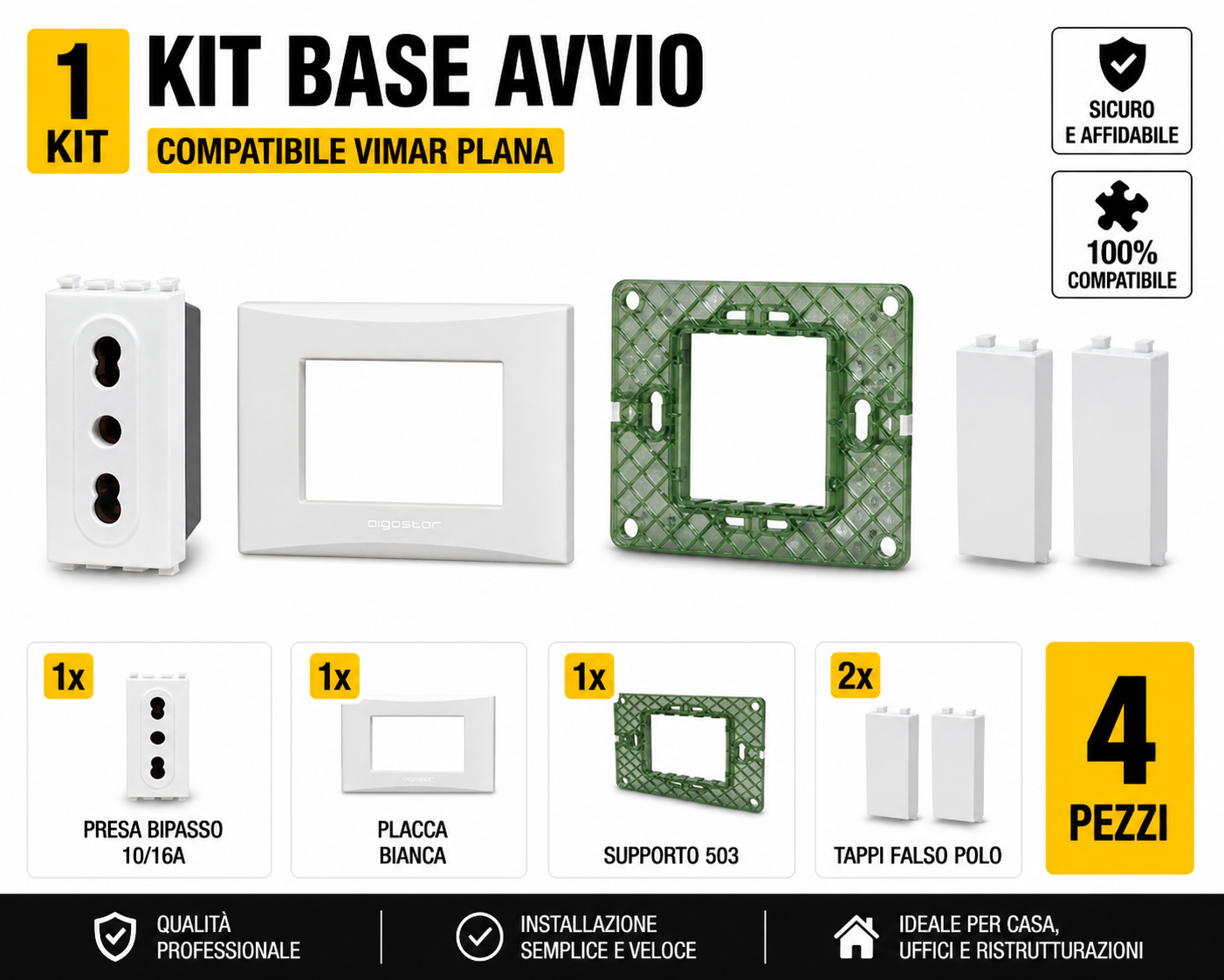 Kit BASE presa elettrica