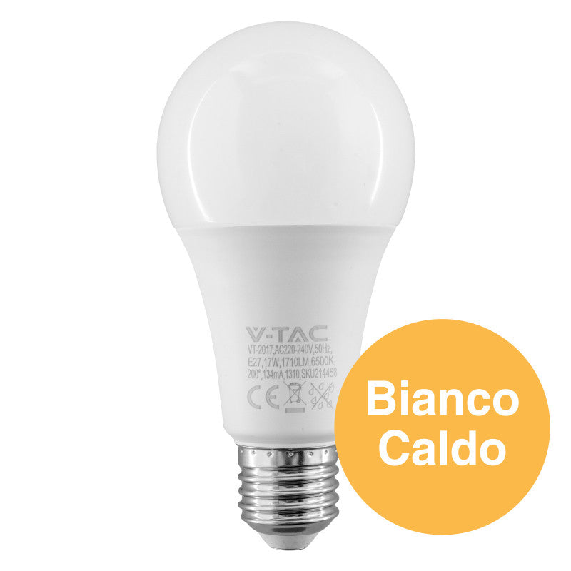 Lampadina V-Tac LED E27 17W Goccia Bianco caldo